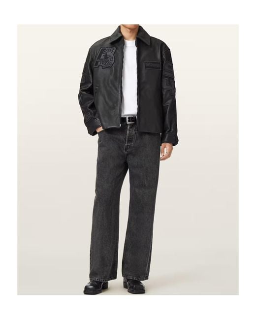 AllSaints Black Long-Sleeved Jacket for men