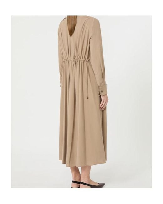 Max Mara Natural Long Sleeve Dress
