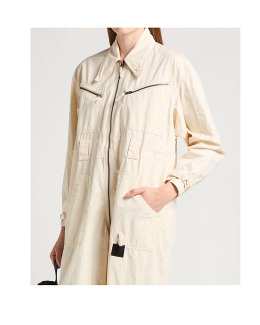 Maison Margiela Natural Long-Sleeved Jumpsuit