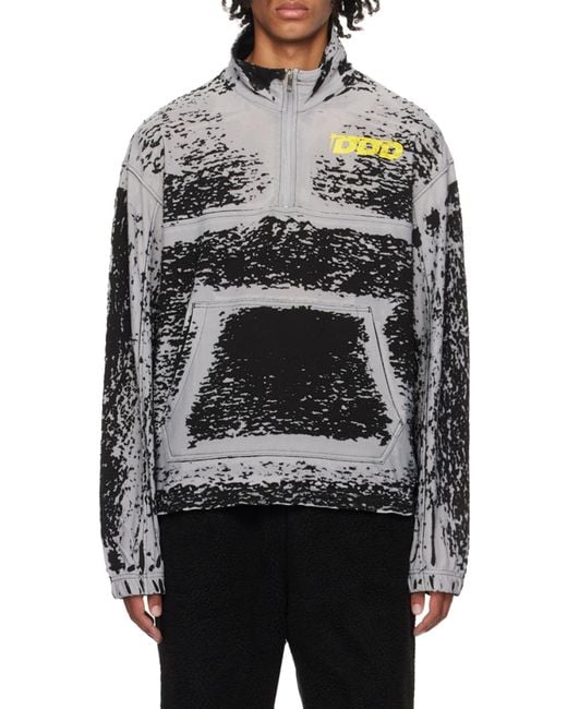 DIESEL Gray S-Alute Half-Zip Sweatshirt for men