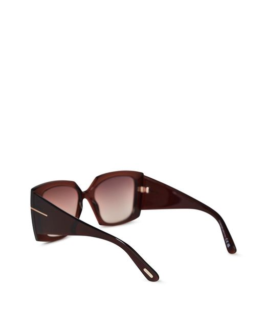 Tom Ford White T-Logo Sunglasses
