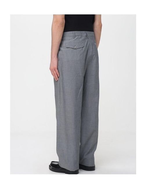 Magliano Gray Pleated Trousers for men