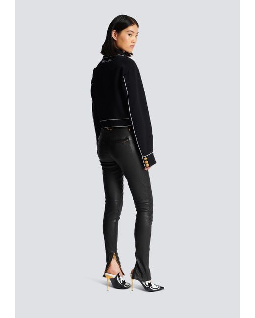 Balmain Black Western Crepe Jacket