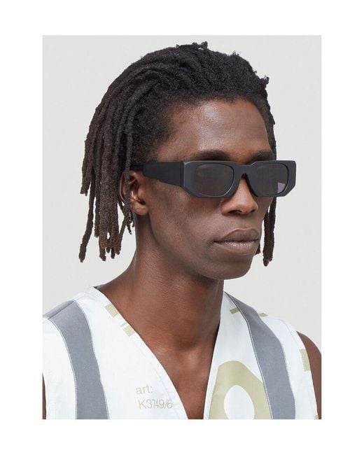 Kuboraum Gray Square-Frame Sunglasses