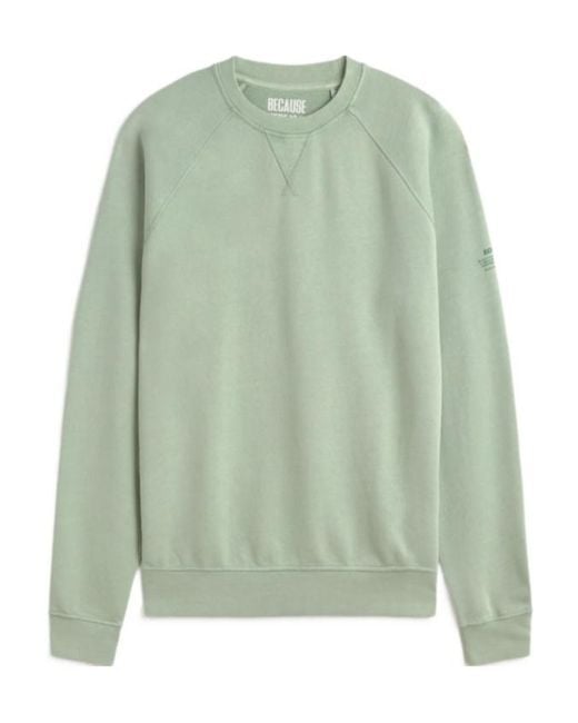 Ecoalf Green Crew Neck Sweatshirt for men
