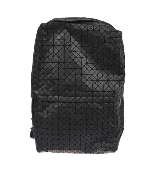 Issey Miyake Black Geometric Zipped Backpack for men