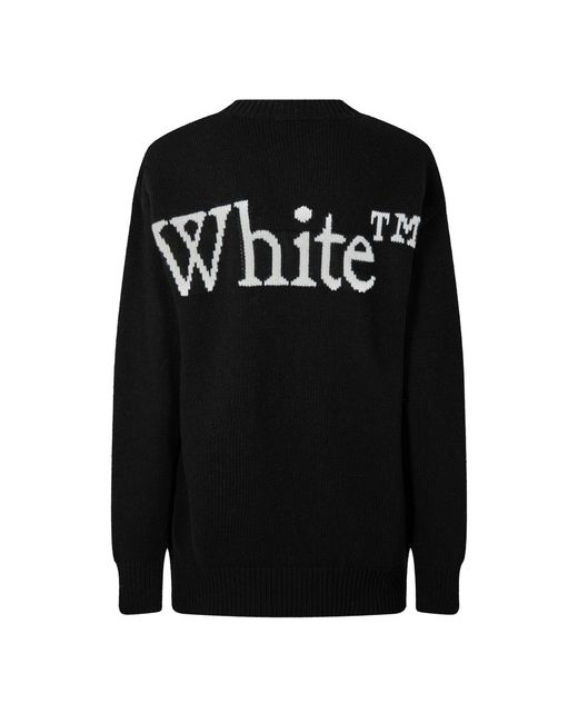 Off-White c/o Virgil Abloh Black Logo Crew Neck Jumper