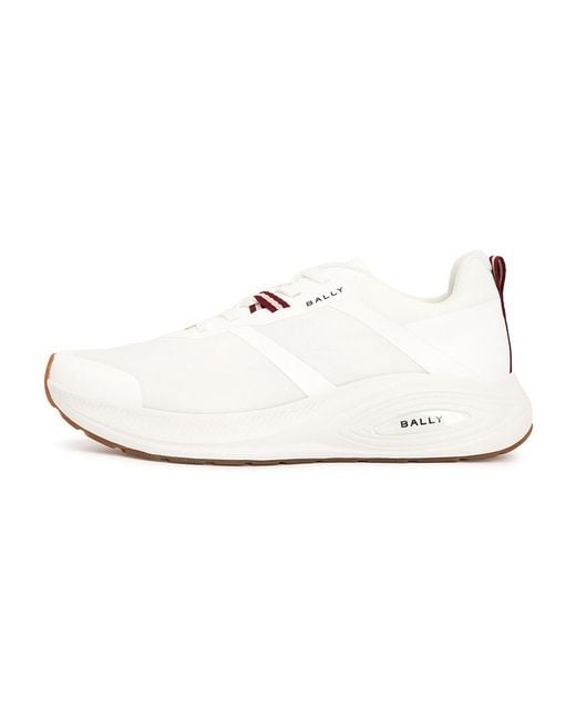 Bally White Lace-Up Sneakers for men