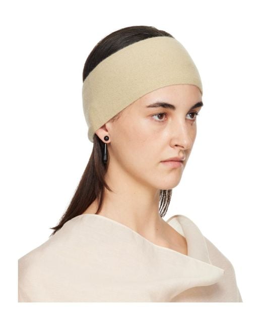 Totême Natural Knitted Cashmere Headband