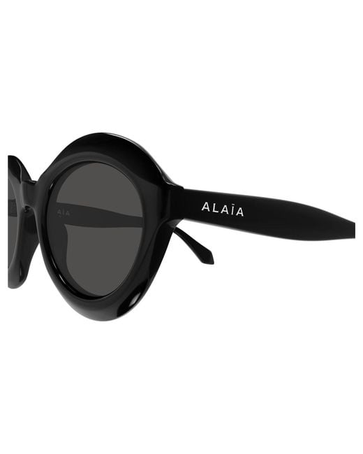 Alaïa Black Alaïa Oval Frame Sunglasses