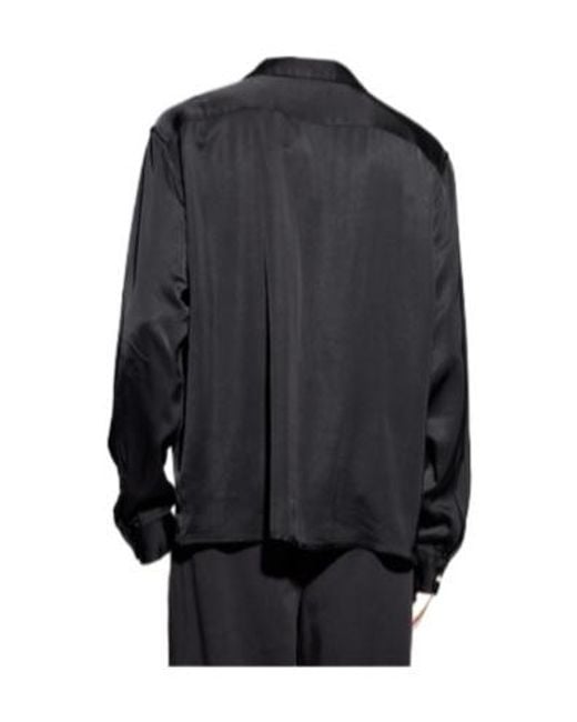 AllSaints Black Yodo Embroidered Shirt