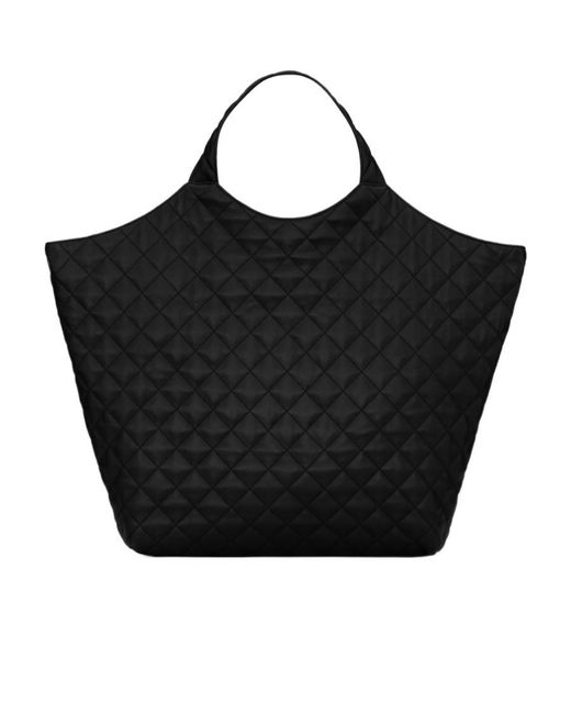 Saint Laurent Black Icare Maxi Shopping Bag