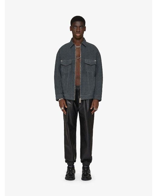 Givenchy Black 4G Embossed Pants for men