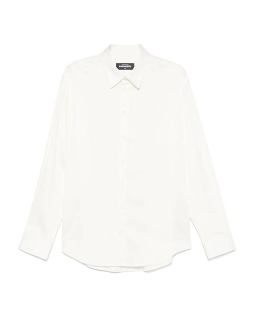 DSquared² White Long-Sleeved Shirt for men