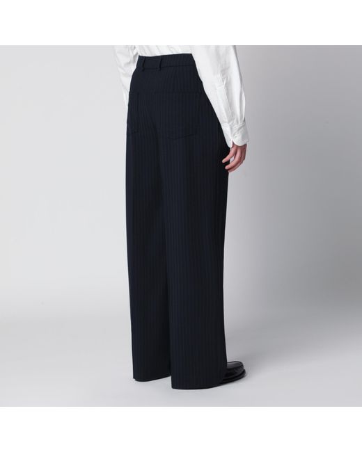 Séfr Black Casual Pants With Belt Loops for men