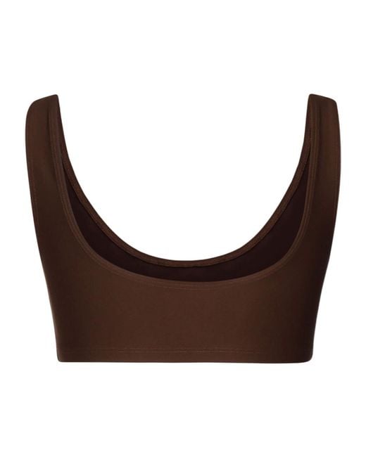 ANDAMANE Brown Glamour Top
