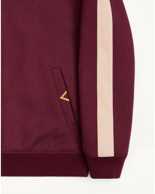 Valentino Purple Nylon Sweatshirt With Vgold for men