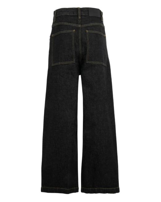 Studio Nicholson Black Wide-Leg Jeans