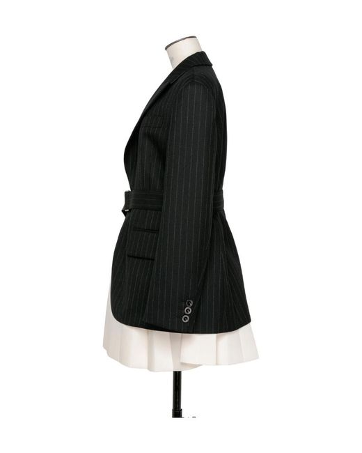 Sacai Black Suiting Bonding Layered Blazer