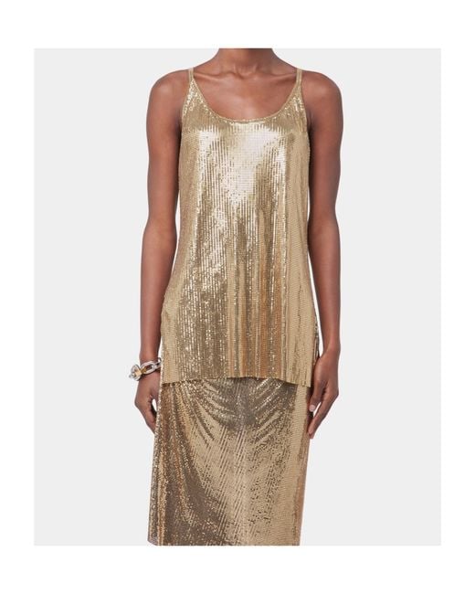 Rabanne Natural Mesh Tank Top