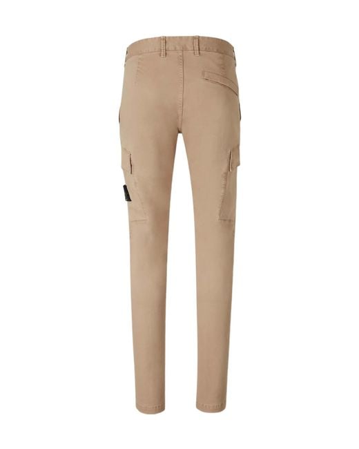 Stone Island Natural Chinese Cargo Pants for men