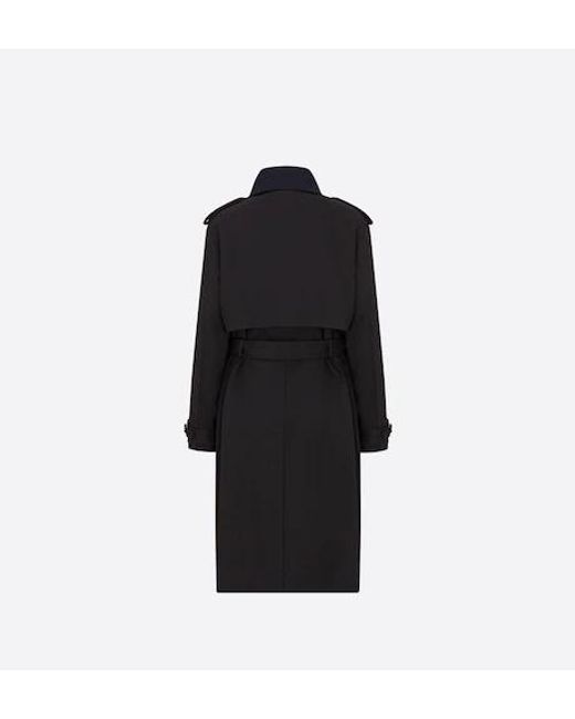 Dior Blue Double-Breasted Windbreaker for men