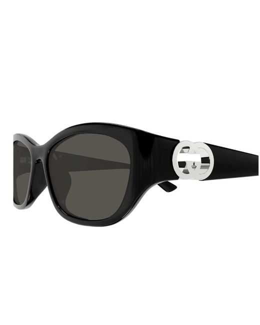 Gucci Black Eyewear Round-Frame Sunglasses