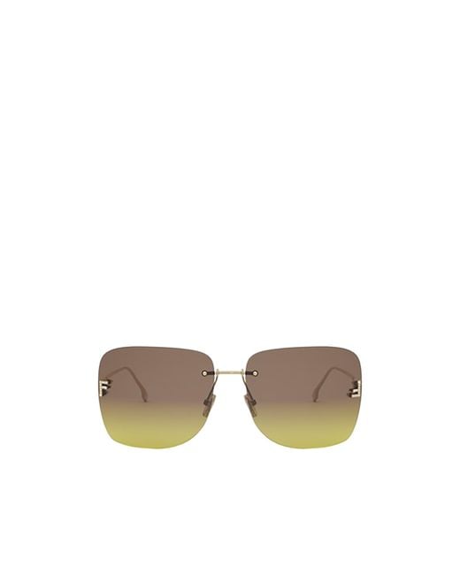 Fendi Multicolor Eyewear Square Frame Sunglasses for men