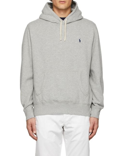 Polo Ralph Lauren White The Rl Fleece Hoodie for men