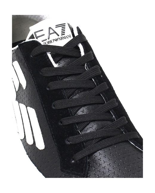 EA7 Black Logo Details Casual Sports Shoes