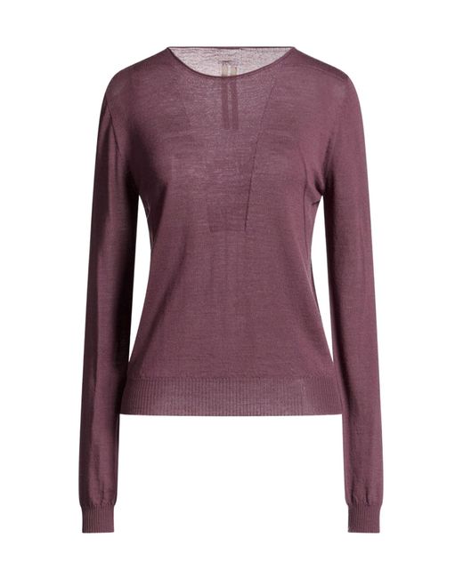 Rick Owens Purple Solidcolor Lightweight Knit Sweater