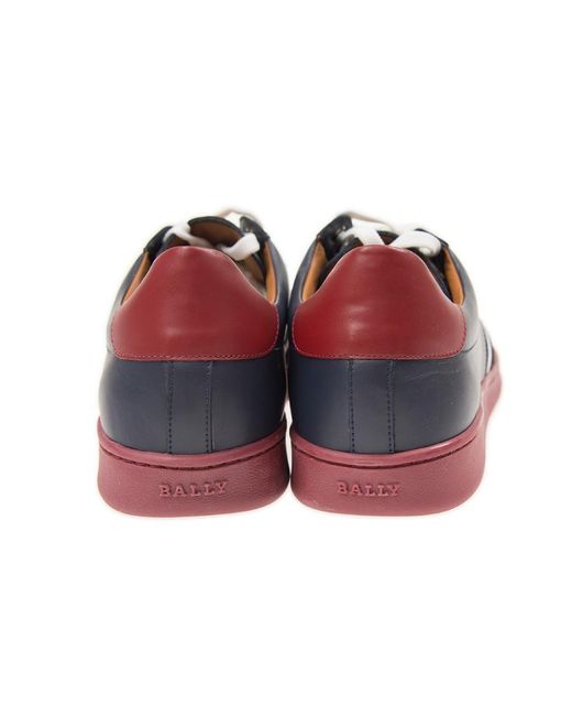 Bally Blue Logo Casual Sneakers