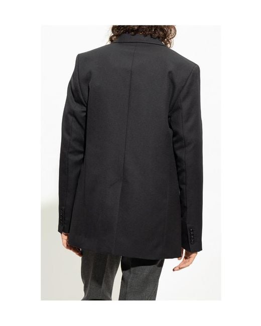 AMI Black Ami Single Breasted Tailored Blazer for men