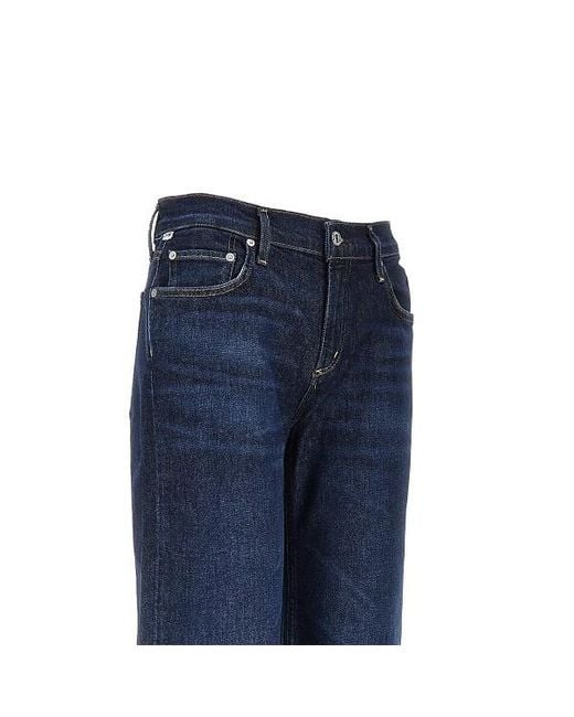Citizens of Humanity Blue Belt-Loop Jeans