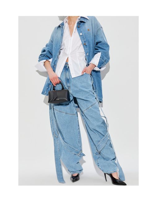 The Attico Blue The Button-Up Denim Shirt