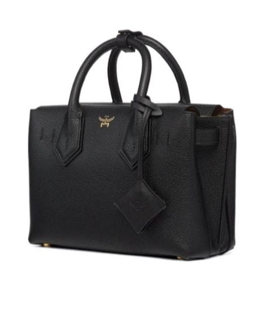 MCM Black Milla Small Tote Bag