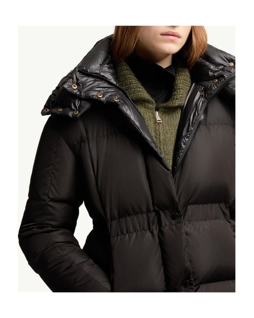 Moncler Black Agneux Hooded Short Down Jacket