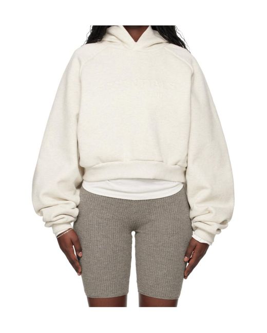 Fear Of God White Embossed 90S Raglan Hoodie