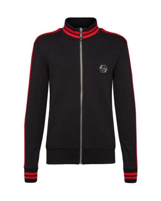 Philipp Plein Black Logo Casual Jacket for men