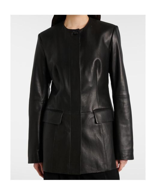 Totême  Black Leather Jacket