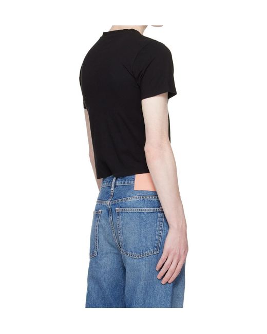 Carne Bollente Black Crew Neck Short-Sleeved T-Shirt for men