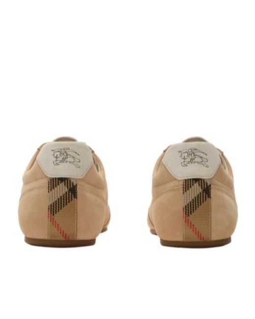 Burberry Brown Knight Low-Top Sneakers