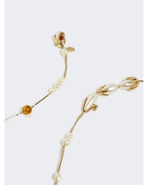 Weekend by Maxmara White Lariat Necklace