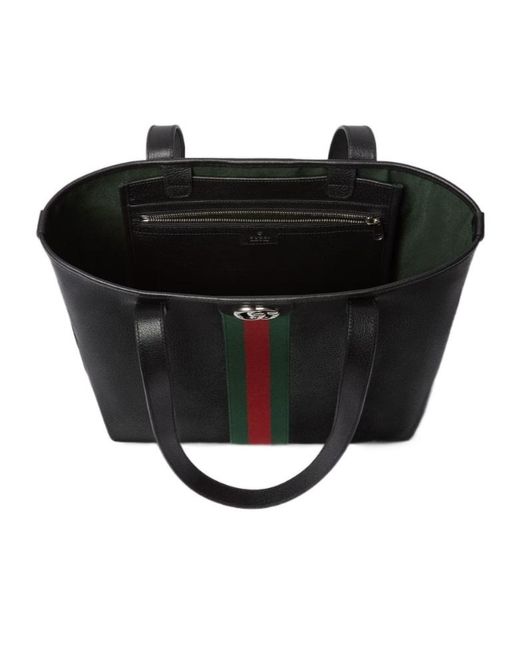 Gucci Black Ophidia Medium Tote Bag