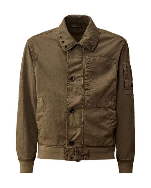 C P Company Green Button Jacket for men