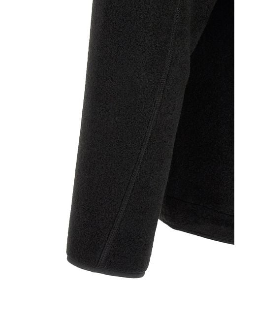 Herno Black Laminar Textured Zip Hooded Jacket for men