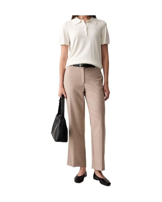 Calvin Klein Natural Straight-Leg Casual Trousers