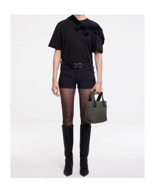 VEE COLLECTIVE Black Vee Mini Tote