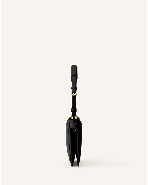 Lanvin Black Compagnon Leather Shoulder Bag