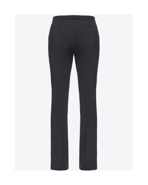 Pinko Blue Technical Crepe Trousers